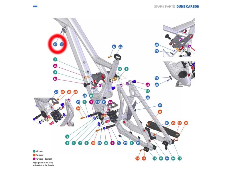 Mondraker Guide Gaine Supérieur Pour Dune Carbone 2 Mondraker Guide Gaine Supérieur Pour Dune Carbone – Image 2