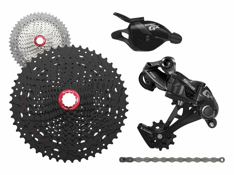 Sram Mini Groupe GX 1x11v Avec Cassette Sunrace MX8 Noir 1 Sram Mini Groupe GX 1x11v Avec Cassette Sunrace MX8 Noir