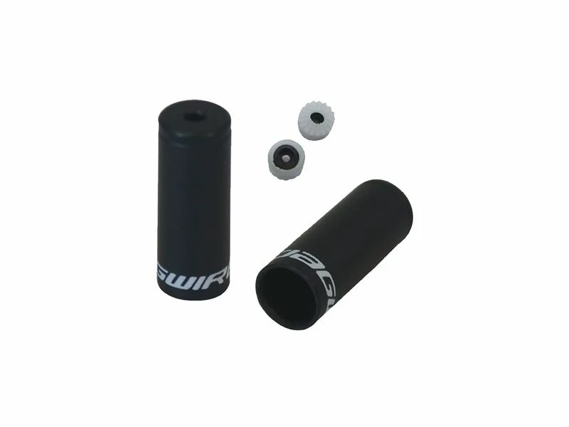 Jagwire Embouts De Gaine Dérailleur Aluminium étanche (x4) - Noir 1 Jagwire Embouts De Gaine Dérailleur Aluminium étanche (x4) - Noir