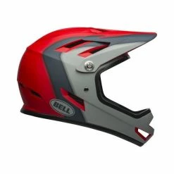 Casque Bell Sanction Rouge/Gris -VTT Soldes Boutique casque bell sanction rouge gris 3