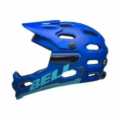 Casque Bell Super 3R MIPS Bleu Mat/Bleu Clair -VTT Soldes Boutique casque bell super 3r mips bleu mat bleu clair 2