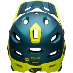 Casque Bell Super DH MIPS Bleu/Jaune Fluo -VTT Soldes Boutique casque bell super dh mips bleu jaune fluo 3