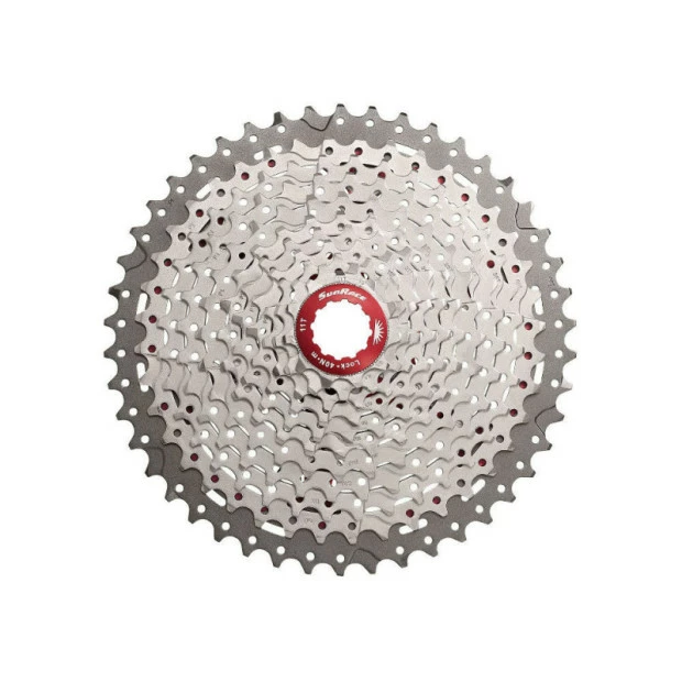 Cassette SunRace CSMX8 11 Vitesses - 11/46 - Argent 1 Cassette SunRace CSMX8 11 Vitesses - 11/46 - Argent