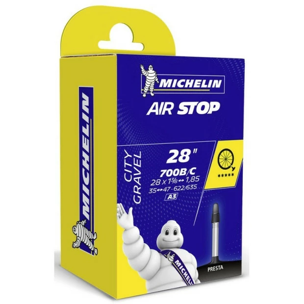 Chambre à Air Michelin AIRSTOP A3 - 700x35-47 Presta 1 Chambre à Air Michelin AIRSTOP A3 - 700x35-47 Presta