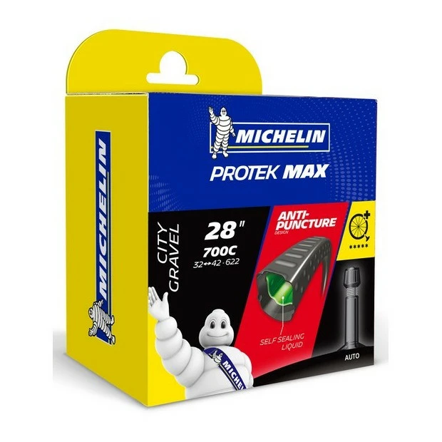 Chambre à Air Michelin PROTEK MAX A3 - 28" ( 700 ) Schrader 1 Chambre à Air Michelin PROTEK MAX A3 - 28" ( 700 ) Schrader