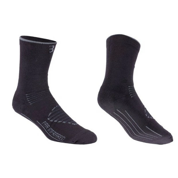Chaussettes Hiver BBB InfraRouge FirFeet Noir/Gris 1 Chaussettes Hiver BBB InfraRouge FirFeet Noir/Gris