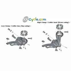 Dérailleur Avant Shimano Deore XT FD-M8000-E - Side Swing -VTT Soldes Boutique derailleur avant shimano deore xt fd m8000 e side swing 2