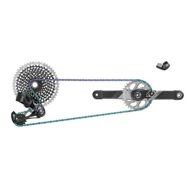 Groupe SRAM X01 Eagle AXS DUB - Manivelles 170 Mm 1 Groupe SRAM X01 Eagle AXS DUB - Manivelles 170 Mm