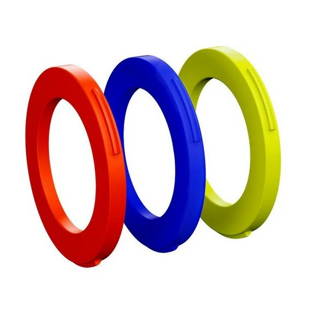 Kit D'Anneaux D'Etrier De Frein 4 Pistons Magura - Rouge/Bleu/Jaune Fluo - X12 1 Kit D'Anneaux D'Etrier De Frein 4 Pistons Magura - Rouge/Bleu/Jaune Fluo - X12