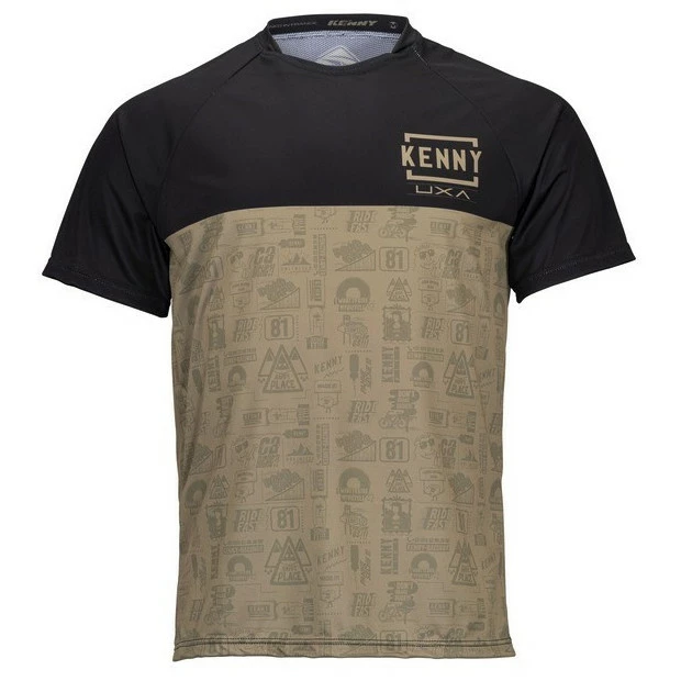 Maillot Enduro Manches Courtes Kenny Charger Kaki 1 Maillot Enduro Manches Courtes Kenny Charger Kaki