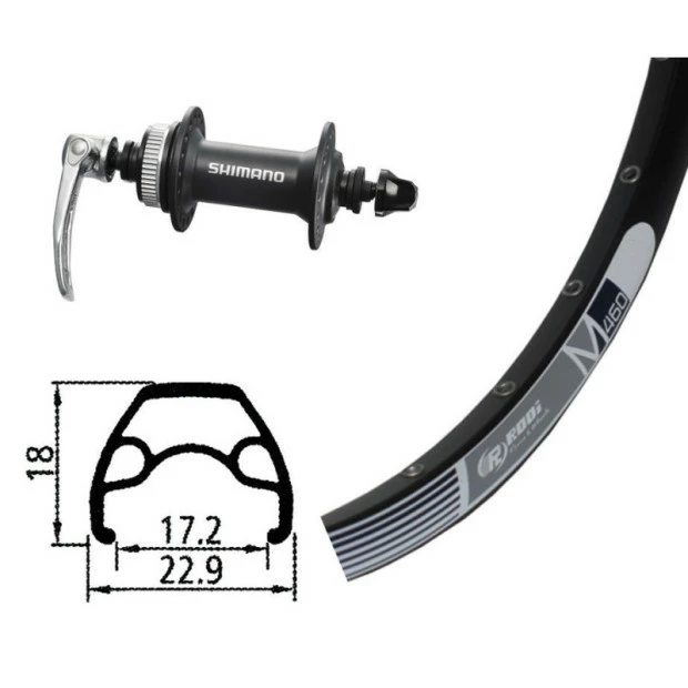 Xxcycle Roue Avant Winora Rodi M460 Moyeu Alivio 435 26x1,90 (17-559) 1 Xxcycle Roue Avant Winora Rodi M460 Moyeu Alivio 435 26x1,90 (17-559)